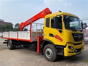 Xe tải cẩu Dongfeng 2 chân gắn Kanglim 7 tấn KS1754