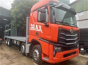 Xe nâng đầu chở máy công trình Howo Max 4 chân 15 tấn
