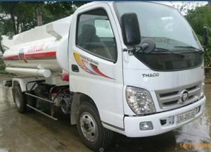 Xe téc chở xăng dầu 6 khối Thaco Olin 6m3
